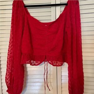 Hollister cropped shirt